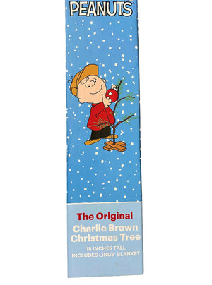 ProductWorks 18-Inch Peanuts Charlie Brown Christmas Tree with Linus Blanket