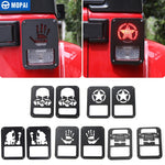 MOPAI Lamp Hoods for Jeep Wrangler JK 2007 Up Car Rear Tail Light Lamp Cover Protect Decoration for Jeep Wrangler Accessories