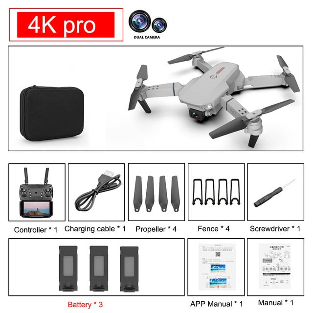 drone 4k HD dual camera